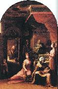 BECCAFUMI, Domenico Birth of the Virgin dfgf oil painting artist